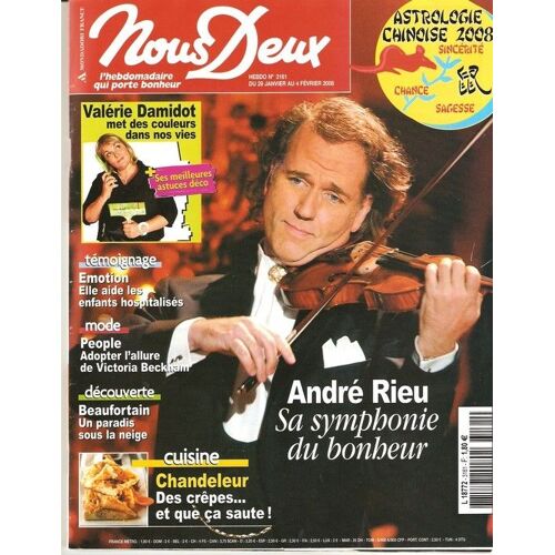 Nous Deux  N° 3161 : Andre Rieu  : Sa Symphonie Du Bonheur