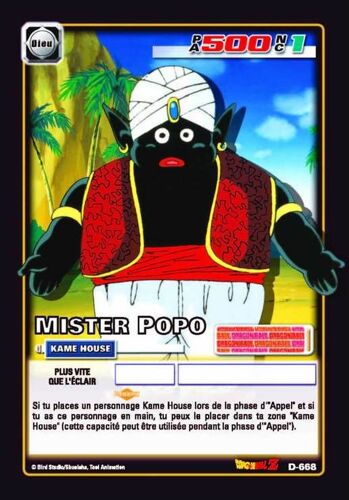 Mister Popo D-668 Dragon Ball Z Serie 7 Vf