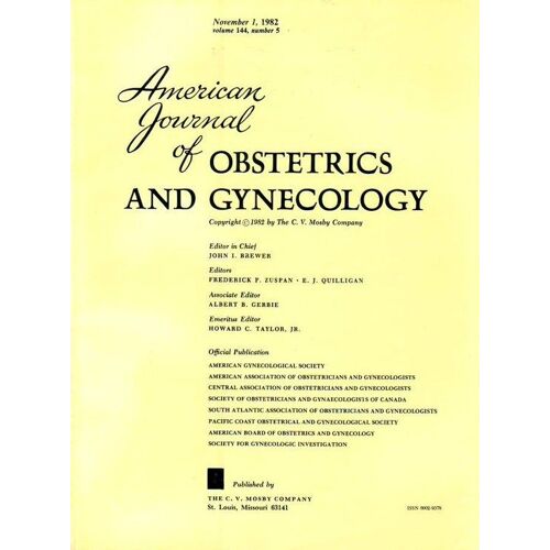 American Journal Of Obstetrics And Gynecology  N° 5 : Volume 144 Number 7 - November 1982