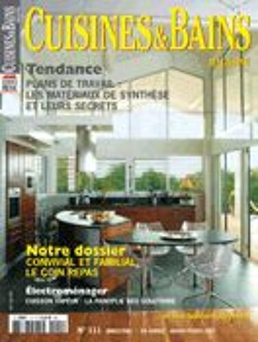 Cuisines Et Bains Magazine  N° 111 : Tendance : Les Plans De Travail En Matériaux De Synthèse