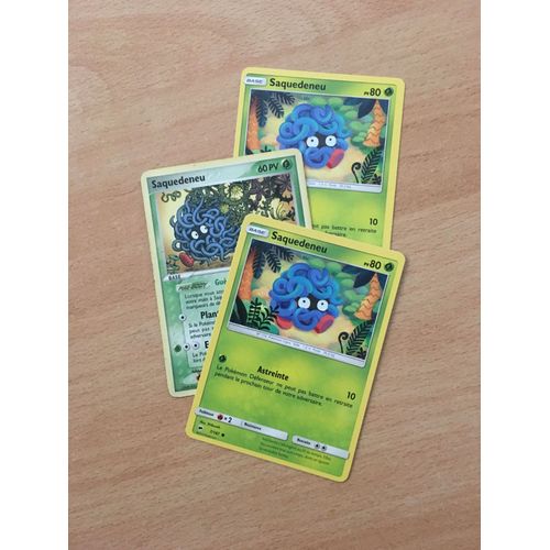 (1758) 3x Saquedeneu (Pokemon)