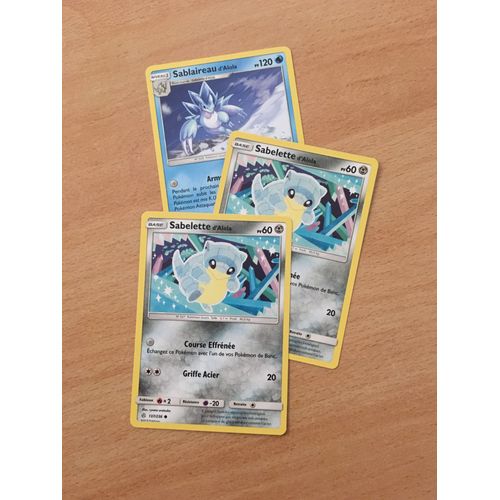 (1556) 2x Sabelette D'alola + Sablaireau D'alola (Pokemon)