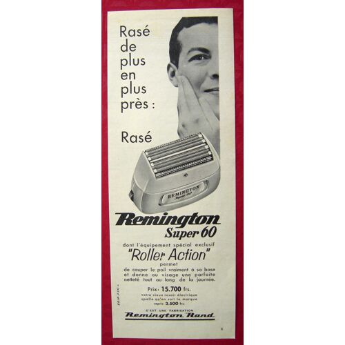 Publicité Papier De 1957 - Rasoir Remington Super 60