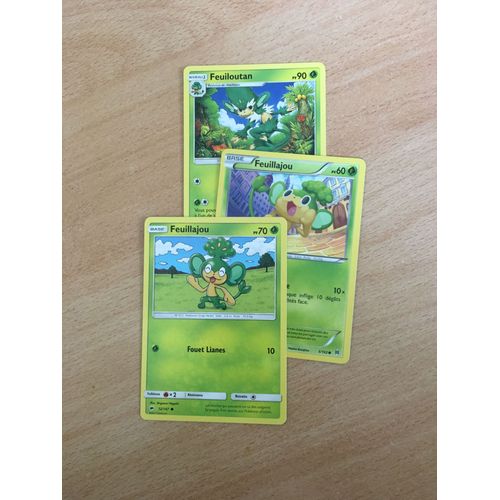 (1523) Feuiloutan + 2x Feuillajou (Pokemon)