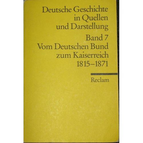 Vom Deutschen Bund Zum Kaiserreich 1815-1871