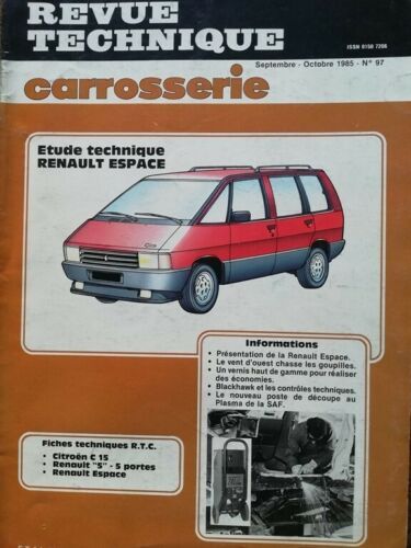 Revue Technique Carrosserie 1985 Renault Espace No. 97