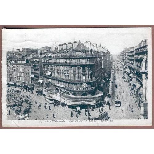 34 - Marseille - Quai Du Port Et Rue De La République.