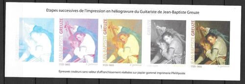 Héliogravure Du Guitariste De Jean-Baptiste Greuze.