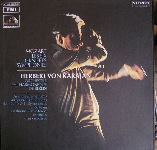 Les Six Dernieres Symphonies35.36.38.39.40.41.Et Un Enregistrement De Repetitions Des 39 40 Et 41 Symphonies.Karajan
