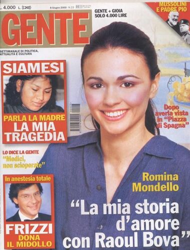 Gente (Edition Italie) / 08-06-2000  N° 23 : Sharon Stone (2p)