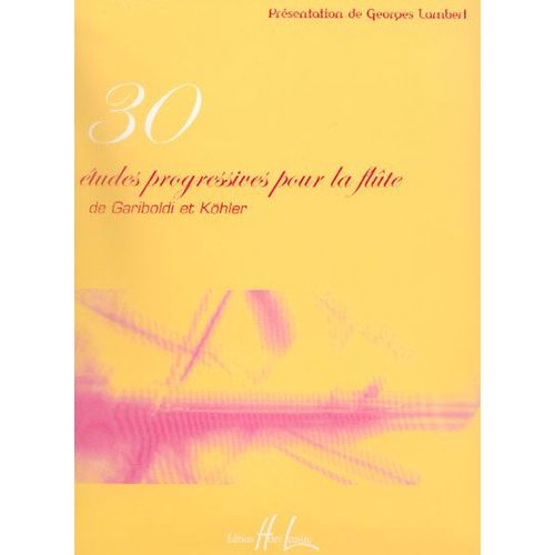 30 Etudes Progressives Pour La Flûte Flûte