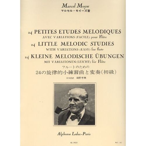 24 Petites Etudes Mélodiques Avec Variations Flûte