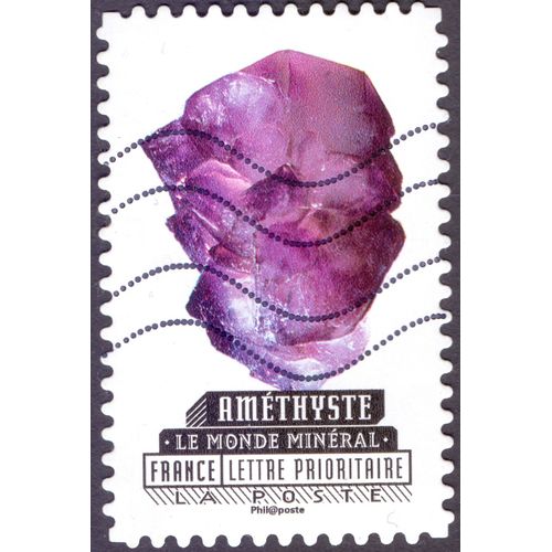 Timbre Améthyste.Le Monde Minéral.2016