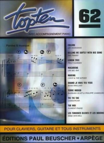 Top Ten N.62 Tous Instruments Avec Paroles