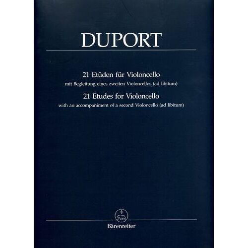 21 Etüden Für Violoncello Violoncello (Mit Begleitung Eines Zweiten Violoncellos Ad Libitum)