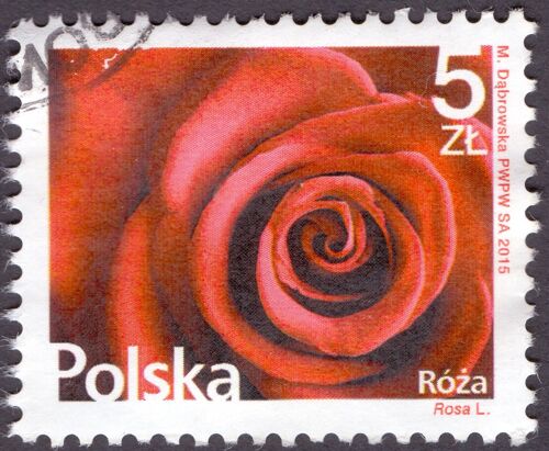 Timbre Roza 5 Zl Polska 2015