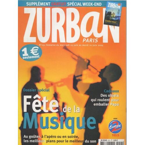 Zurban / 15-06-2005  N° 251 : Garbage / Shirley Manson (1p) - Cédric Klapisch (1p) - Beck (1/2p) - Benjamin Biolay (1/3p) - Didier Bezace (1p)