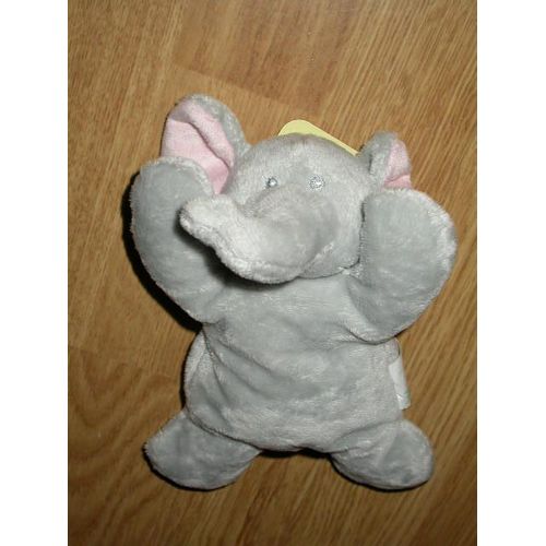 Doudou - Éléphant Gris Et Rose