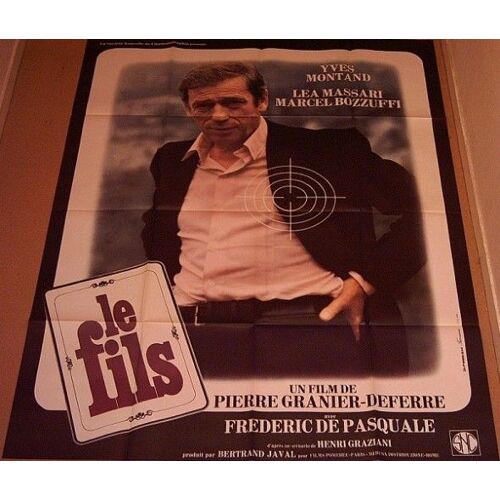 Le Fils / Yves Montand - Affiche Originale Cinema  1973