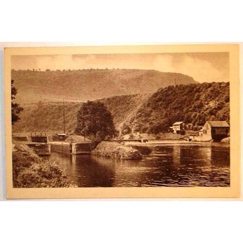 Carte Postale Ancienne Ardennes Revin Vue De L Ecluse Et Du Barrage D Orsy