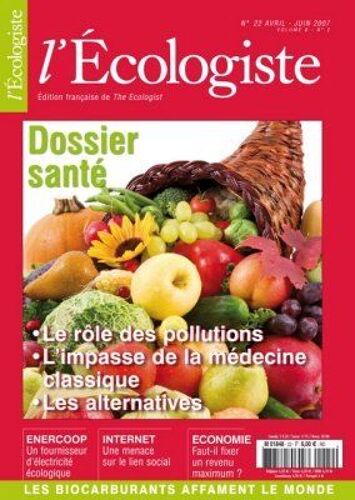 L'écologiste  N° 22 : Dossier : Santé