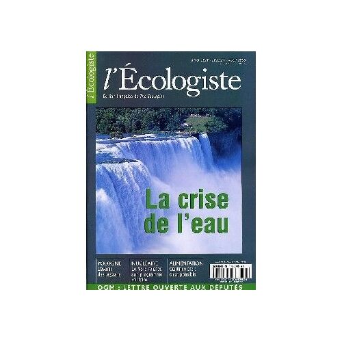 L'écologiste N° 19 : La Crise De L'eau