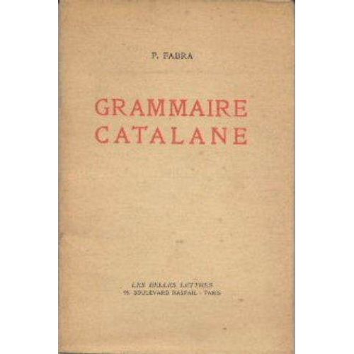 Grammaire Catalane
