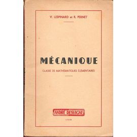 Mecanique Classe De Mathématiques Élémentaires