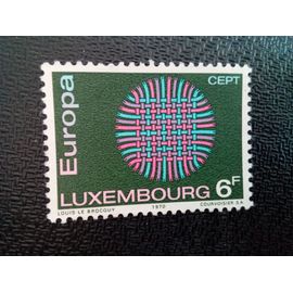 Timbre Luxembourg Yt 758 Europa - Tissu Soleil 1970 ( 30304 )