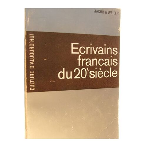 Écrivains Français Du 20 Ieme Siècle