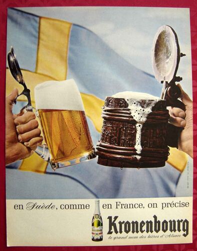 Publicité Papier De 1965 - Bière Kronenbourg