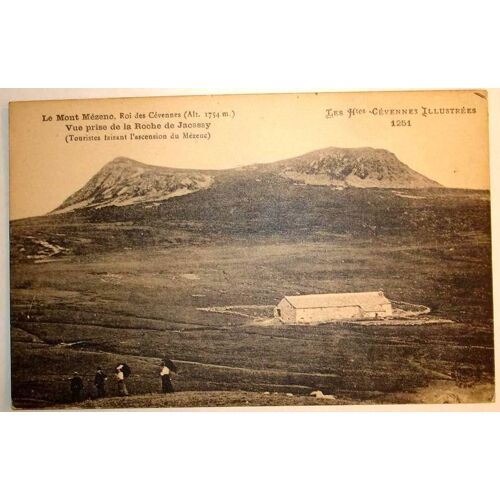 Carte Postale Ancienne Ardeche Les Hautes Cevennes Illustrees Le Mont Mezenc Roi Des Cevennes Alt 1754m Vue Prise De La Roche De Jacassy