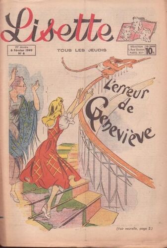 Lisette ( 29è Année - 6 Février 1949 )  N° 6 : " L'erreur De Géneviève "