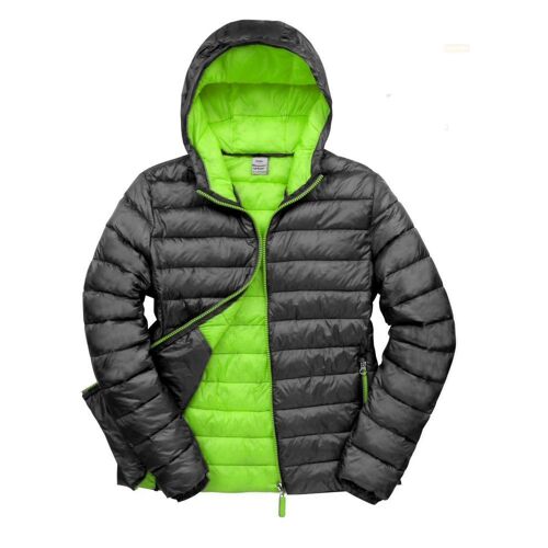 Blouson homme doudoune à capuche Result Vert Citron M