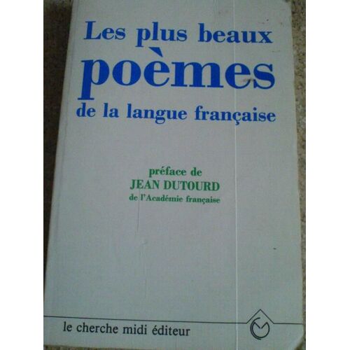 Les Plus Beaux Poemes De La Langue Francaise N° 0