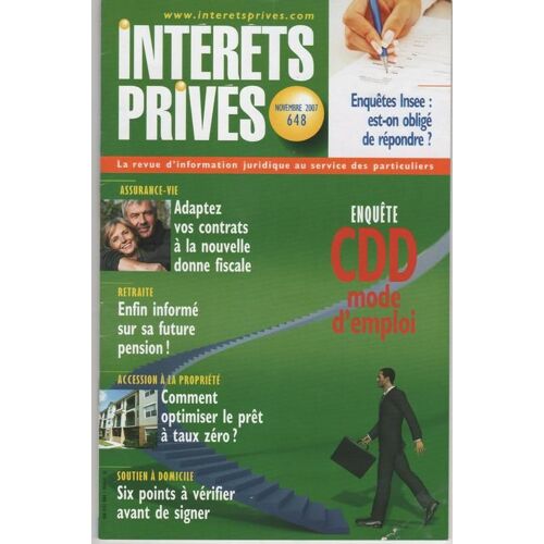 Interets Prives N°648 N° 648 : Assurez Votre Maison