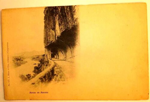 Carte Postale Ancienne Ardeche Route De Ruoms