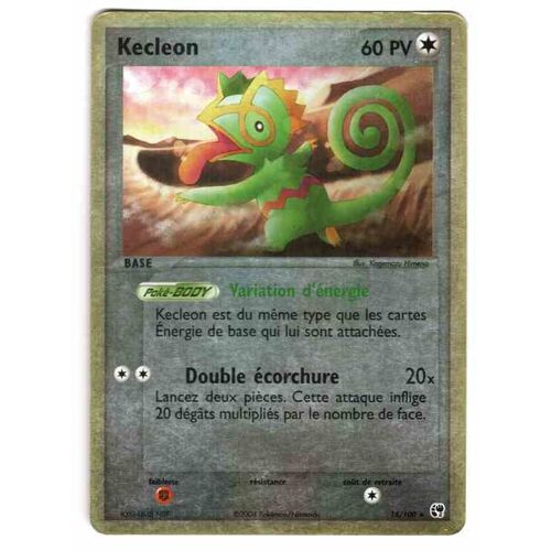 Kecleon - Série :  Ex : Tempête De Sable - Premium - Rare - Vf