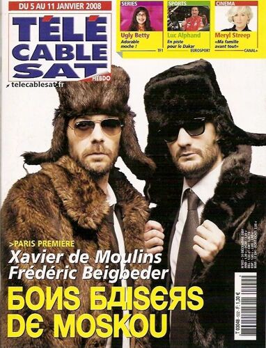 Tele Cable Sat Du 5 Janvier 2008  N° 922 : Line Renaud Muriel Robin (1p) Mery Streep (1p1/4)