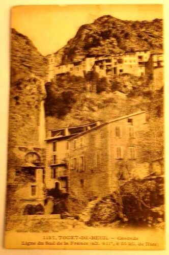 Carte Postale Ancienne Touet De Beuil Cascade Ligne Du Sud De La France Alt 411 M A 55 Kil De Nice