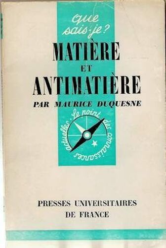 Matière Et Antimatière