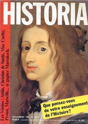 Historia N° 432 : Que Pensez-Vous De Votre Enseignement De L'histoire ?