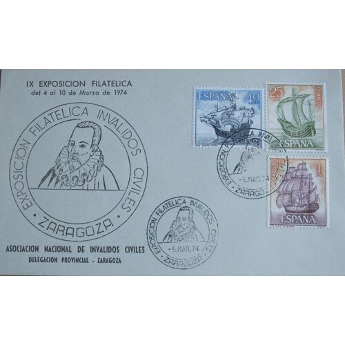 Enveloppe Premier Jour : Espagne, Saragosse, 05/03/74