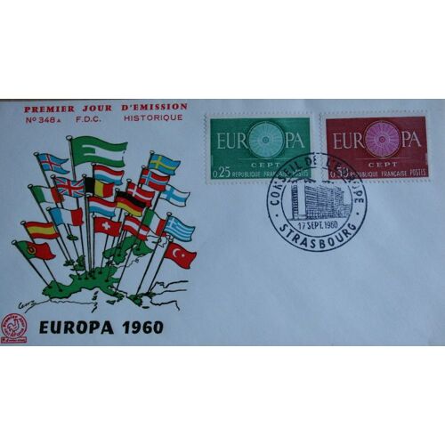 Enveloppe Premier Jour : Europa, 17/09/1960