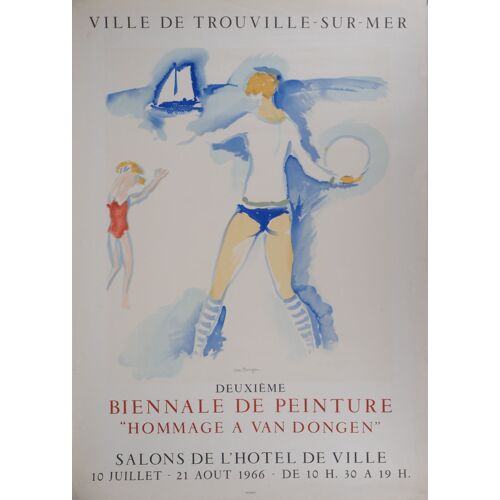 Affiche Hommage À Van Dongen Trouville Sur Mer 1966
