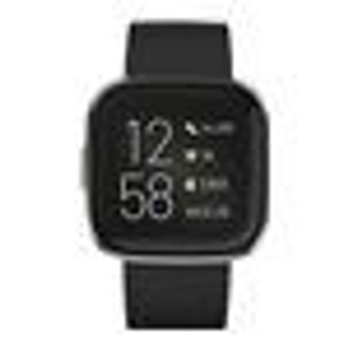 Fitbit Versa 2 - Carbone - montre intelligente avec bracelet - silicone - noir - Bluetooth - 40 g