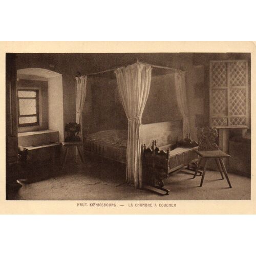 Carte Postale Ancienne - Haut-Koenigsbourg - La Chambre À Coucher