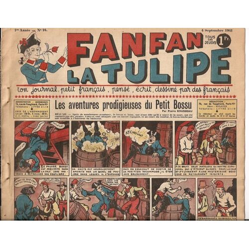 Fanfan La Tulipe  N° 16 : Les Aventures Prodigieuses Du Petit Bossu