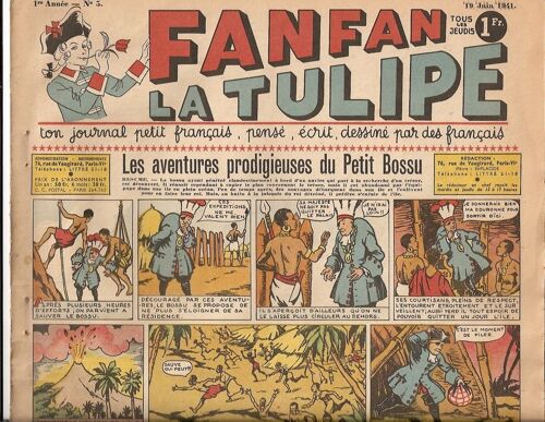 Fanfan La Tulipe  N° 5 : Les Aventures Prodigieuses Du Petit Bossu