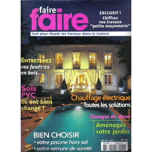 Faire Faire  N° 36 : Chiffrez Tous Vos Travaux De "Petite Maçonnerie"